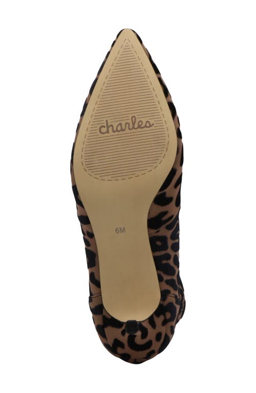 Charles By Charles David Arber Leopard Bootie In Tan