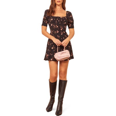Reformation Elli Minidress, Black
