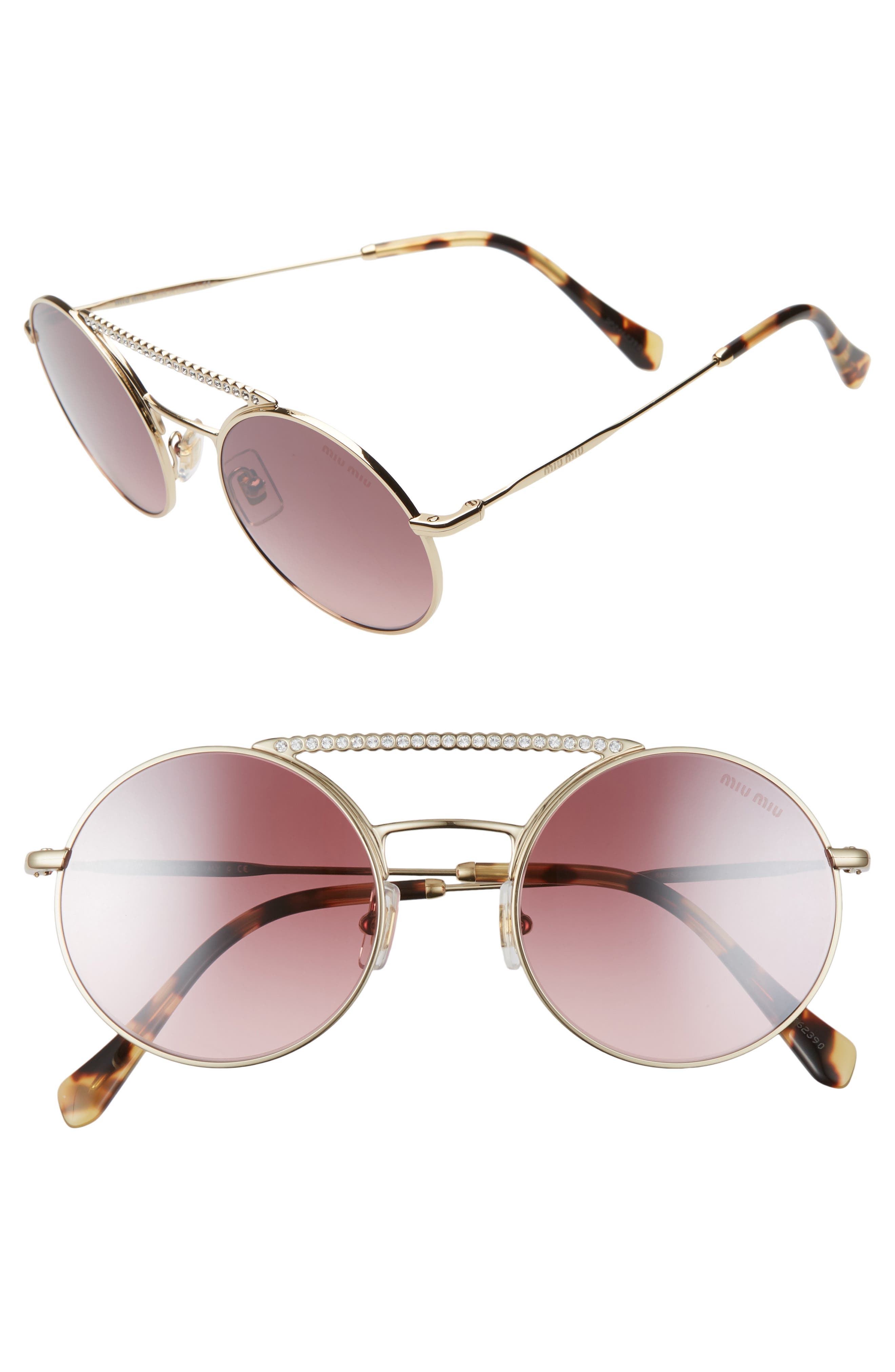 Anne et Valentin Round Sunglasses lilac-cream color gradient casual look Accessories Sunglasses Round Sunglasses 