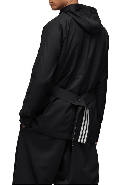 Shop Y-3 Refined Hooded Jacket In Black