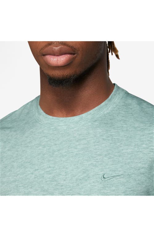 Shop Nike Primary Training Dri-fit Short Sleeve T-shirt In Mineral/heather