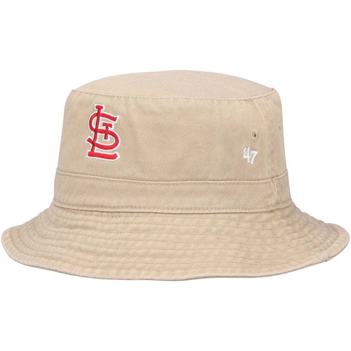 47 Men's '47 Khaki St. Louis Cardinals Bucket Hat
