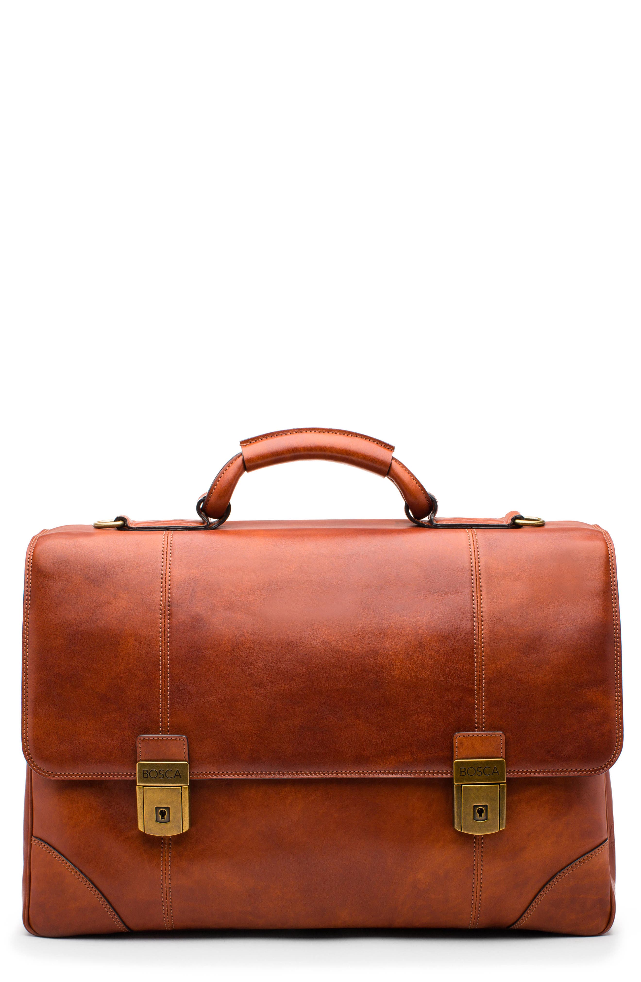 bosca leather briefcase