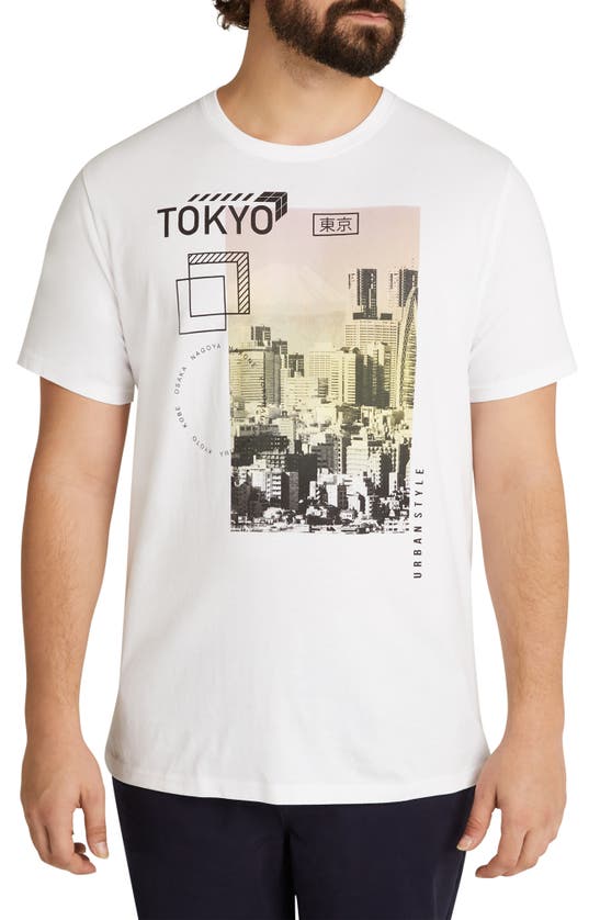 Johnny Bigg Tokyo Graphic T-shirt In White
