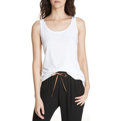 Petite Eileen Fisher Organic Cotton Jersey Tank, White