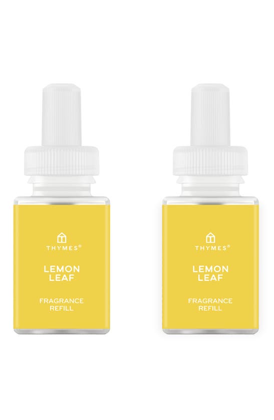 Shop Pura X Thymes Frasier Fir 2-pack Diffuser Fragrance Refills In Yellow