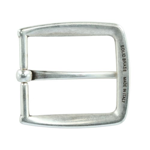 Shop Trafalgar 40mm Classy Single Pronged Solid Brass Harness Belt Buckle In Antique Silver