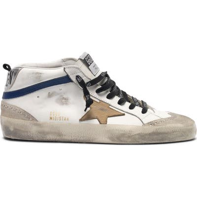 Golden Goose Mid Star Sneaker, White