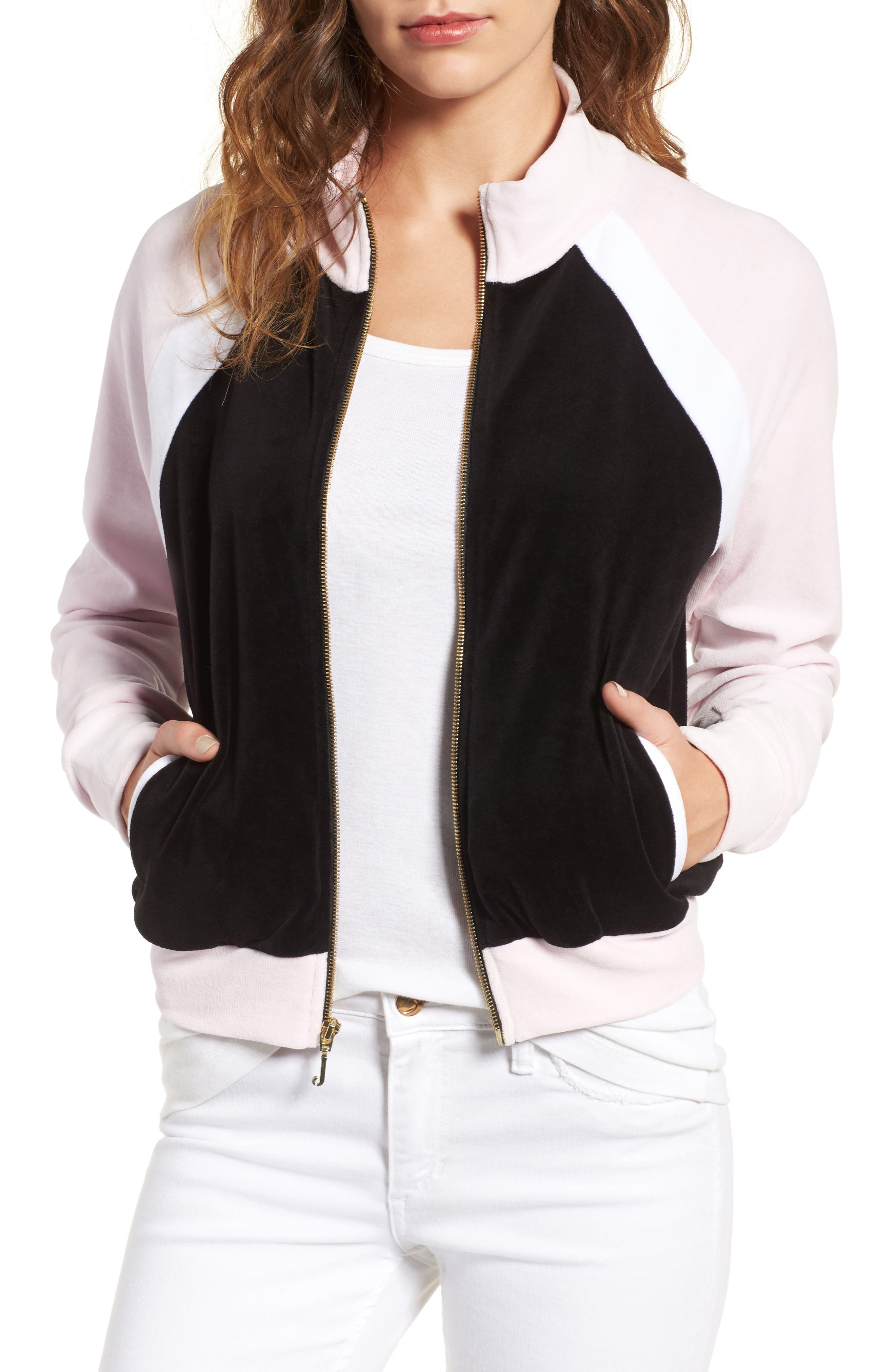 Juicy Couture Colorblock Velour Track Jacket Nordstrom