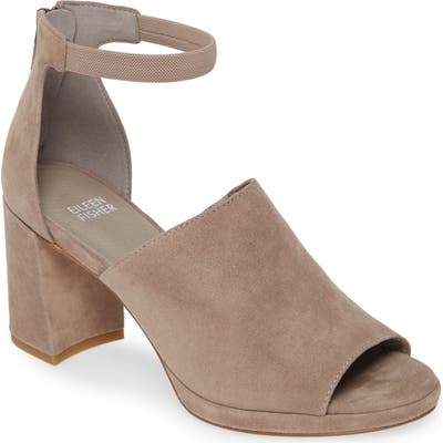 Eileen Fisher Matty Ankle Strap Sandal, Beige