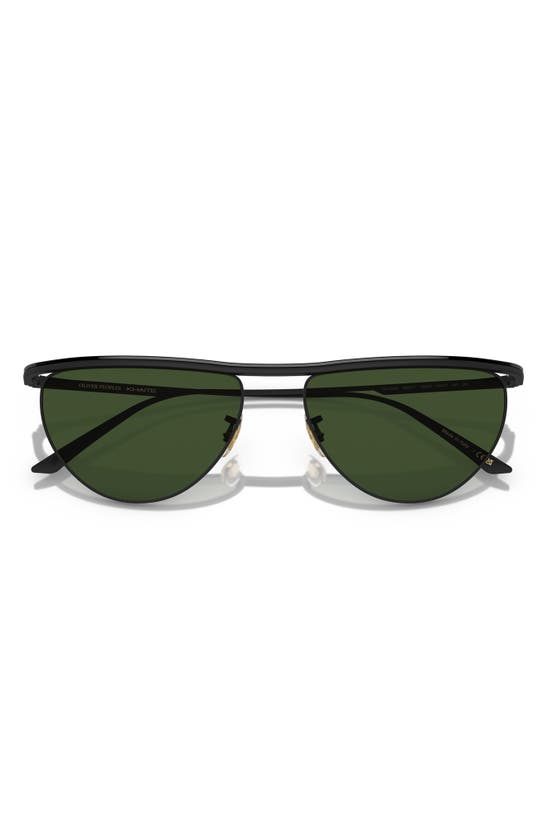 Shop Oliver Peoples X Khaite 1984c 56mm Irregular Sunglasses In Black Green