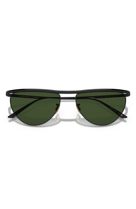 Oliver Peoples X Khaite 1984c 56mm Irregular Sunglasses In Black Green