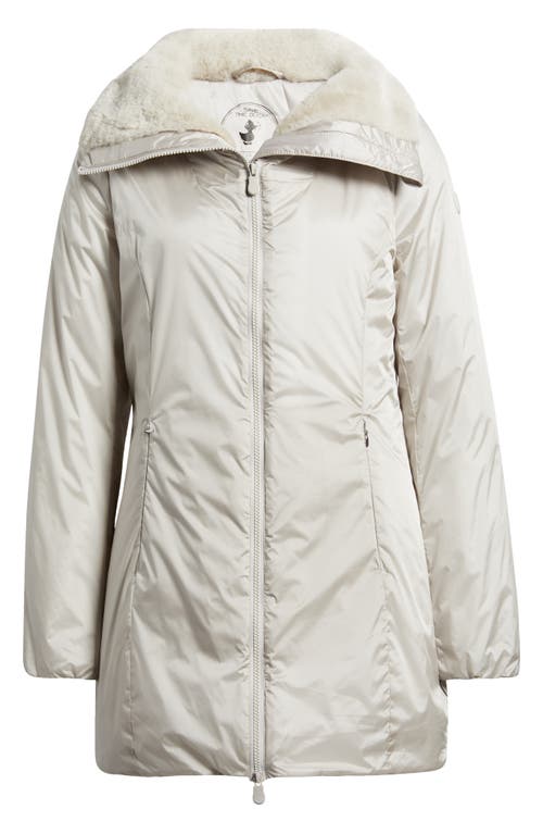 Save The Duck Caroly Water Repellent Coat In Rainy Beige