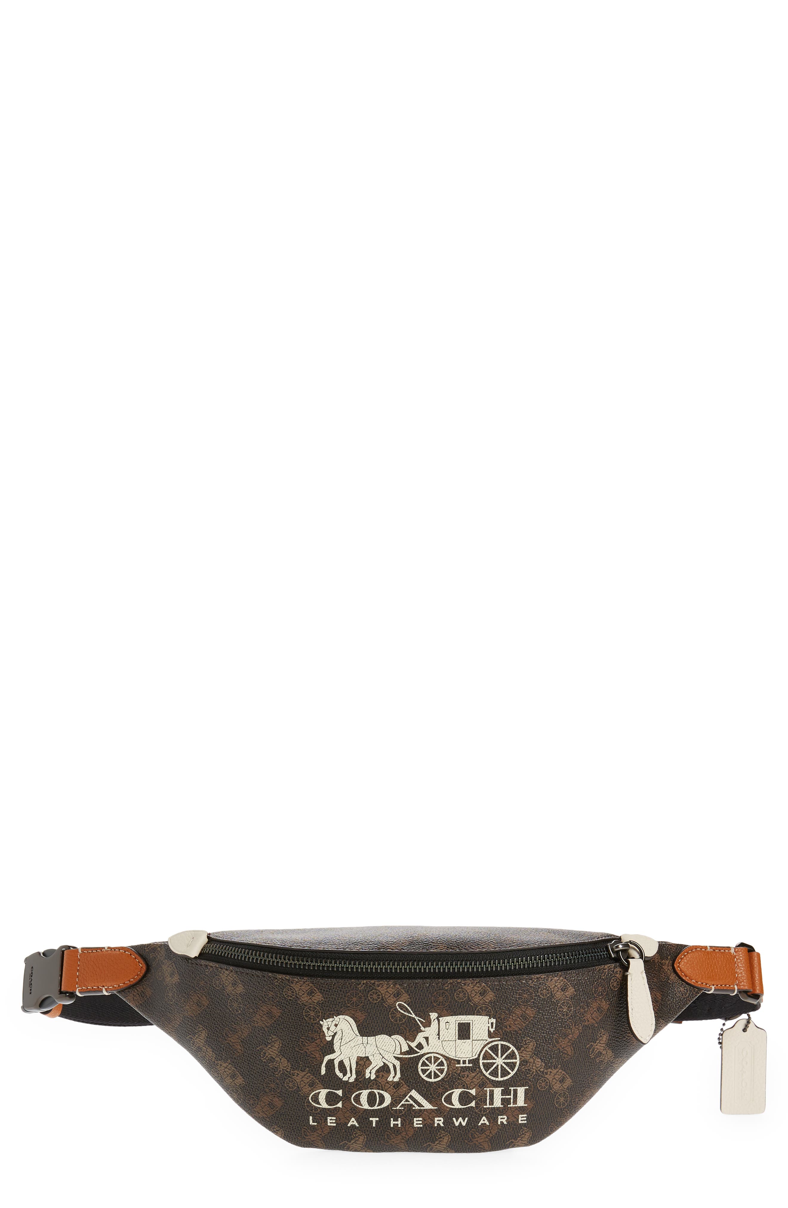 coach horse and carriage belt bag