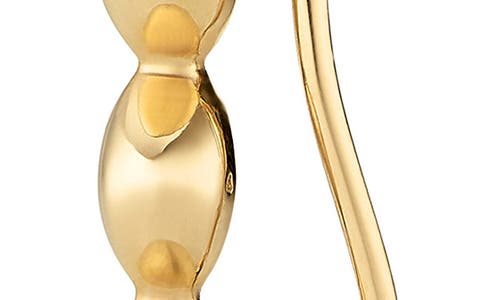 Monica Vinader Nura 18ct Yellow-gold Vermeil On Sterling Silver Teardrop Climber Earrings In Yellow Gold