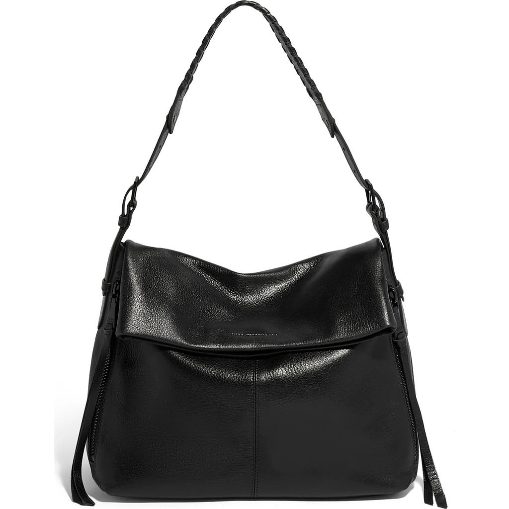 Aimee Kestenberg Bali Double Entry Bag In Black W/black