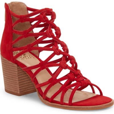 Vince Camuto Karika Cage Sandal, Red