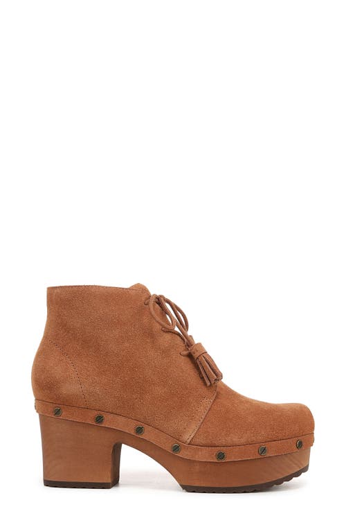 Dr. Scholl's Women's Original Chic Lace-up Platform Booties In Honey Brown