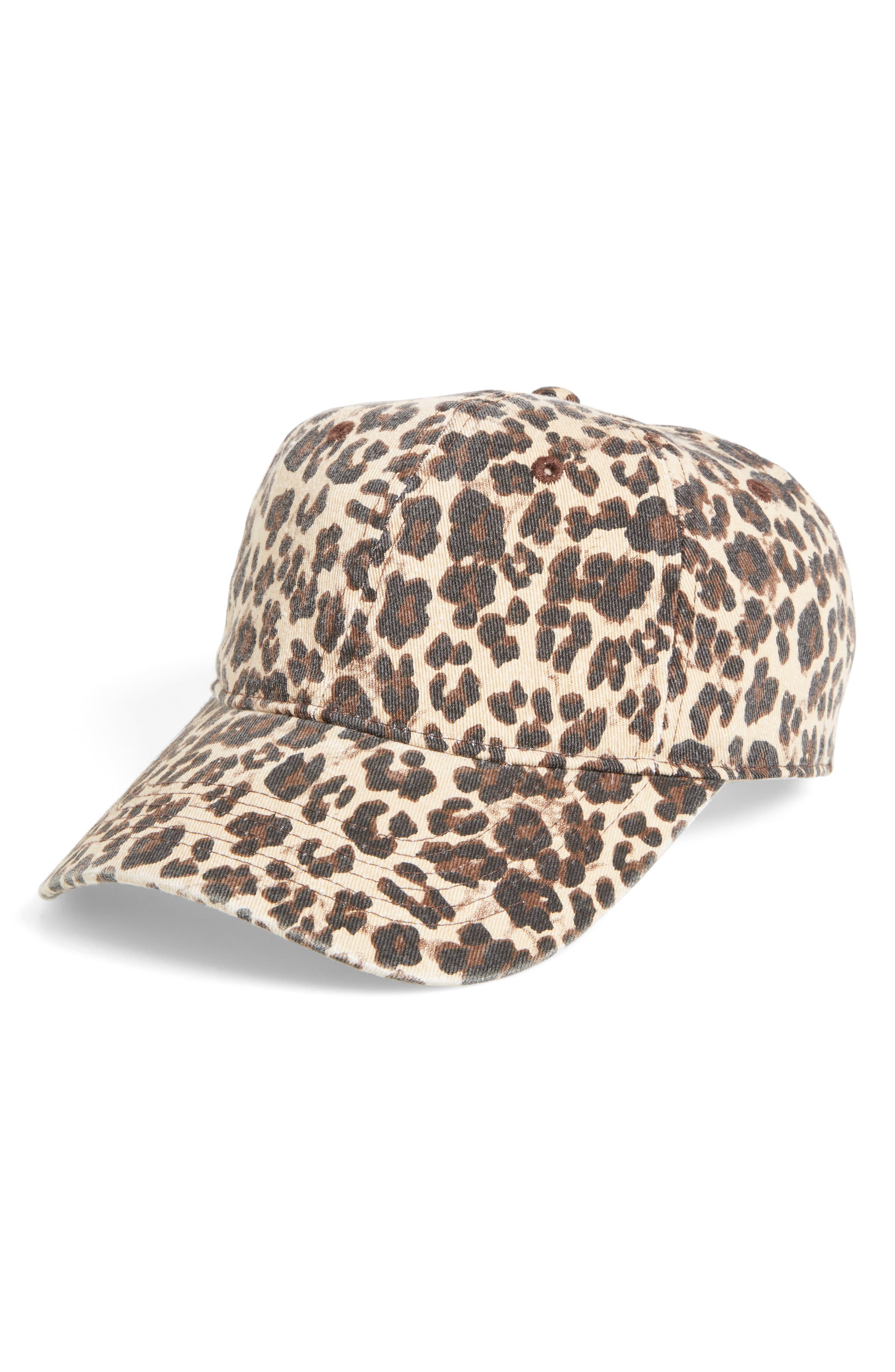 leopard baseball hat