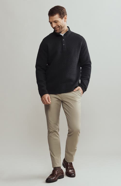 Shop Rhone Weekend Quilted Pullover In Black