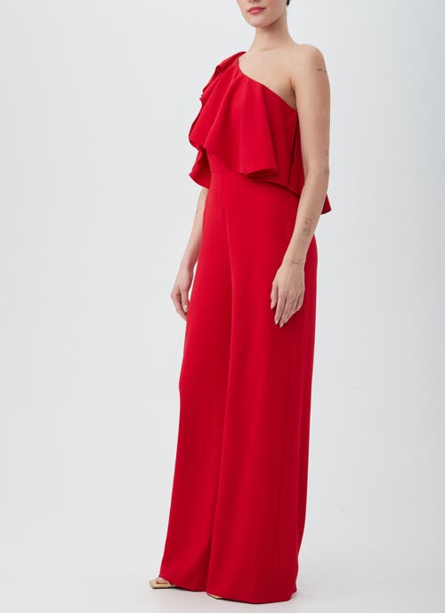 Shop Trina Turk Royal Jumpsuit In Red Spark