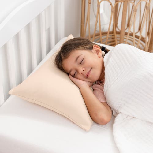 Comfy Cubs Toddler Pillow With Soft Cotton Pillowcase In Cream