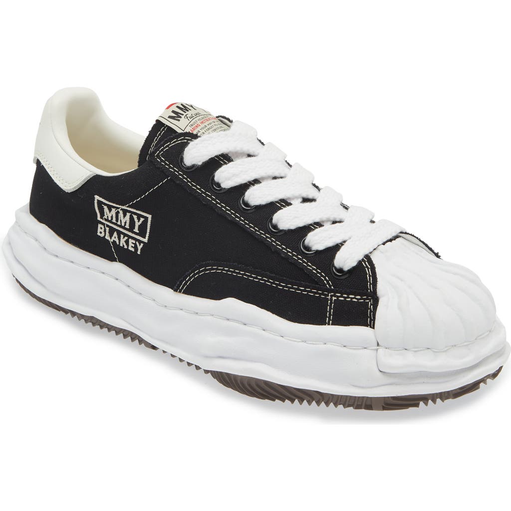 Miharayasuhiro Maison Mihara Yasuhiro Black Canvas Blakey Low Top Sneakers In Black