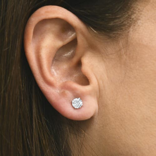 Bliss Diamond 14k White Gold 1 Ct Tdw Lab Created Eco Friendly Diamond Studs In 14k White Gold