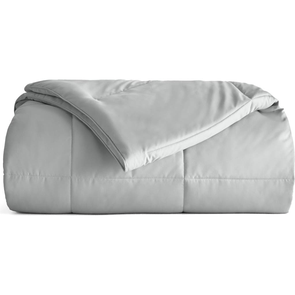 Homespun All Season Premium Down Alternative Solid Comforter In Gray