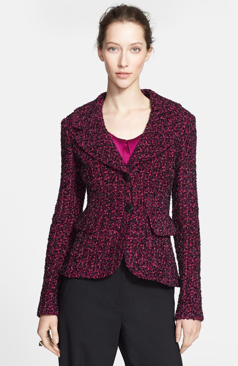 St. John Collection Chenille Tweed Knit Jacket | Nordstrom