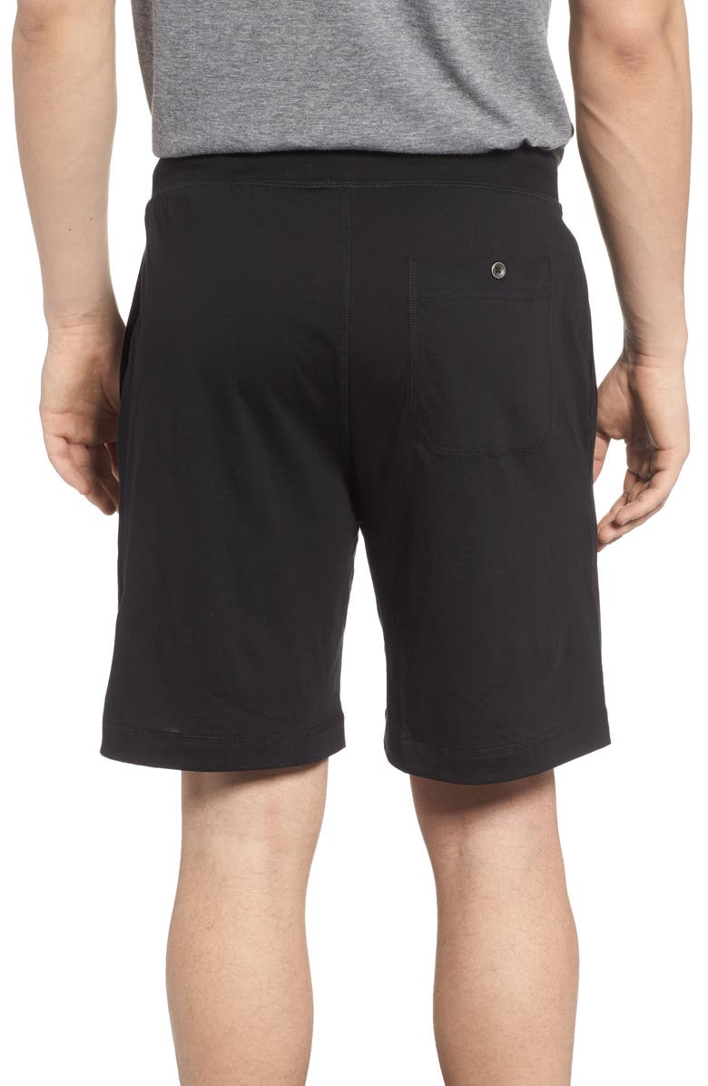 Daniel Buchler Peruvian Pima Cotton Shorts, Alternate, color, Black