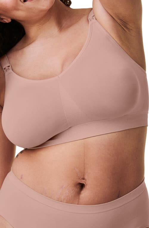 Bravado Designs Body Silk Seamless Recycled Nylon Blend Wireless Maternity/nursing Bra In Cameo
