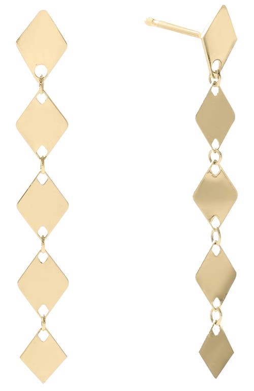 Lana Laser Kite Chain Linear Drop Earrings in Yellow Gold at Nordstrom