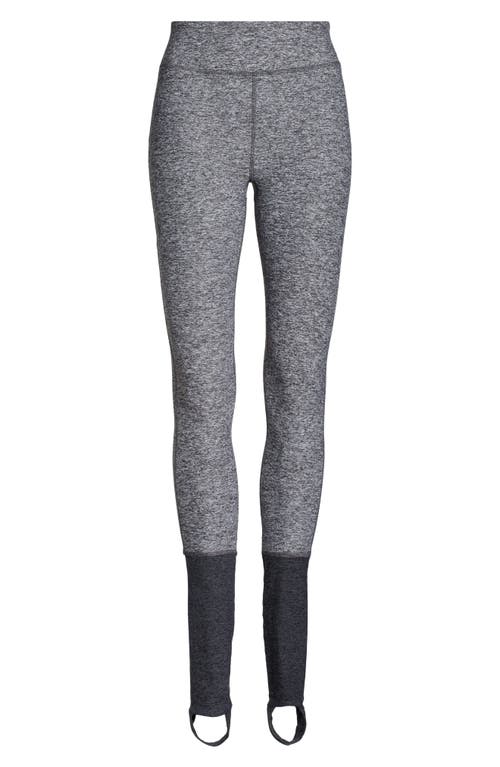Outdoor Voices All Day Colorblock High Waist Stirrup Hem Leggings in Heather Grey/Charcoal