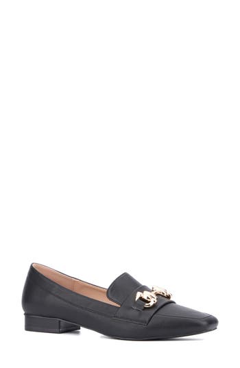 New York And Company Damara Horsebit Loafer In Black