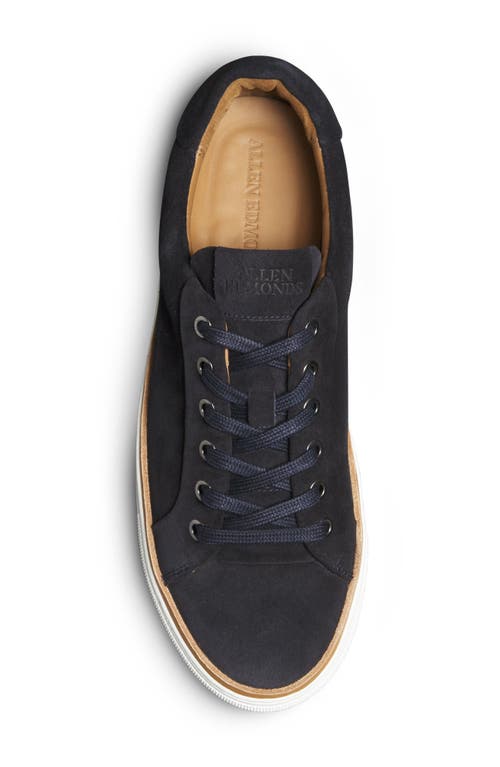 Shop Allen Edmonds Flynn Leather Sneaker In Navy