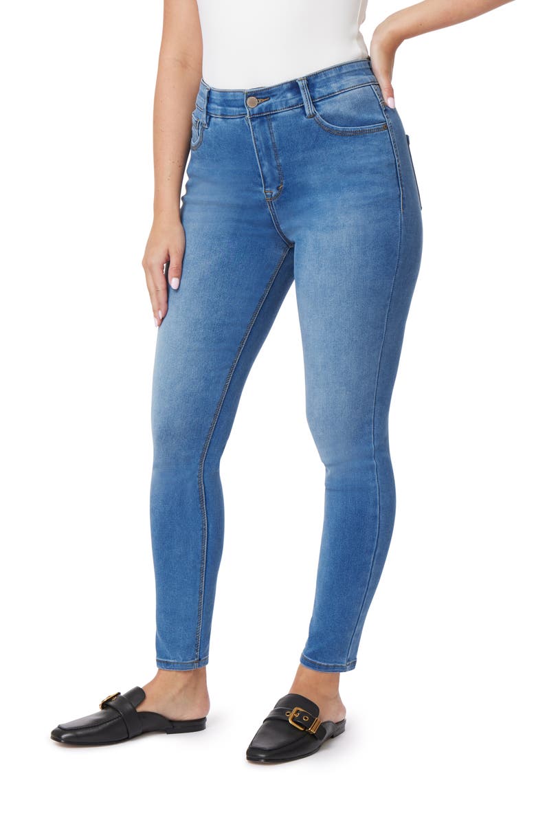 CURVE APPEAL Tummy Tucking High Rise Comfort Waist Skinny Jeans ...