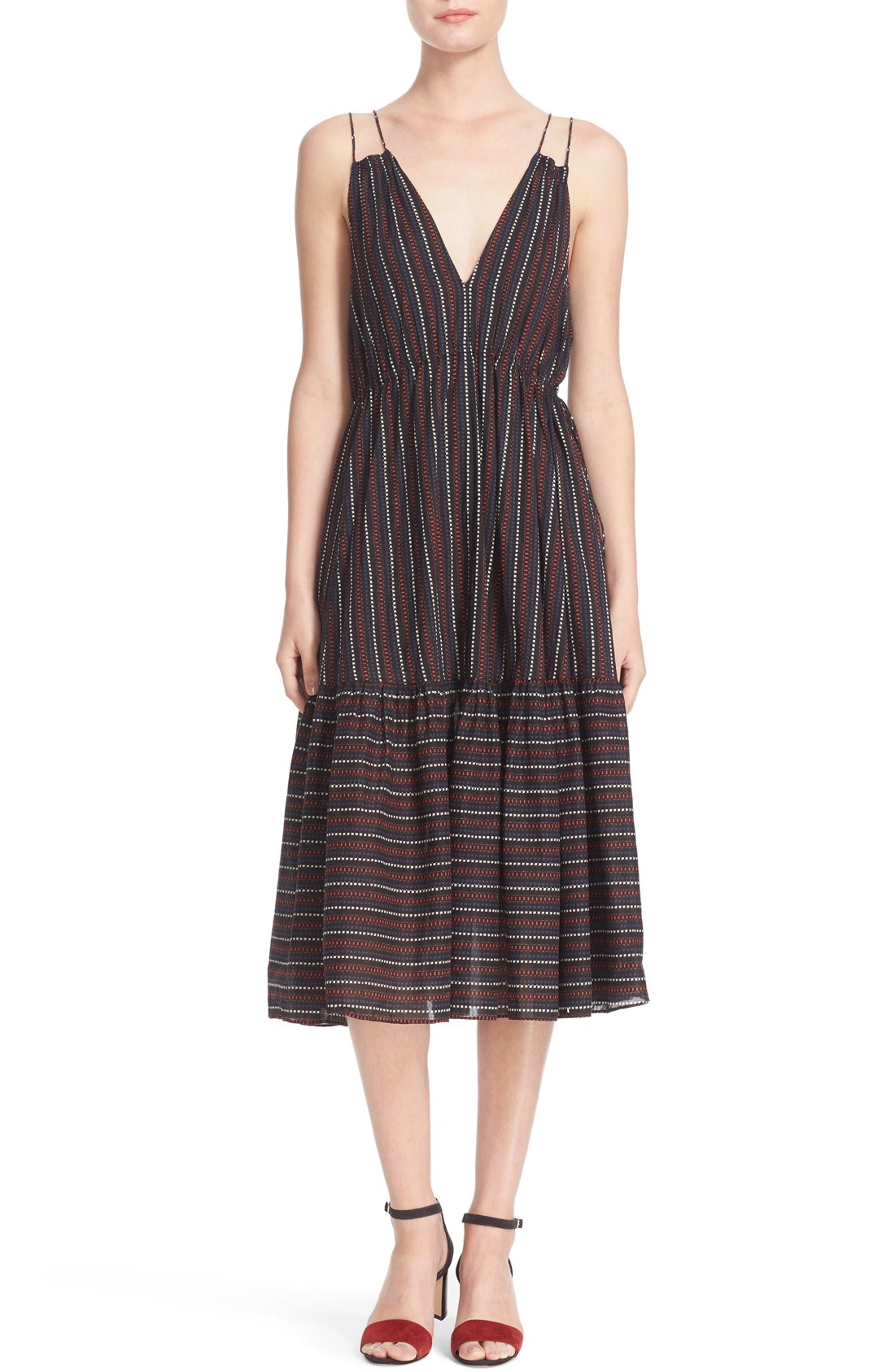 Apiece Apart Daphne Stripe Midi Dress | Nordstrom