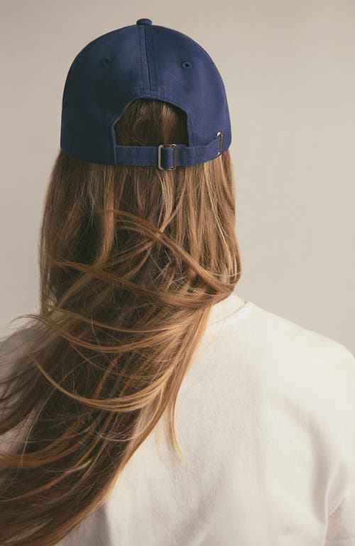 Shop Favorite Daughter Classic Logo Cotton Twill Baseball Cap In Navy/yellow