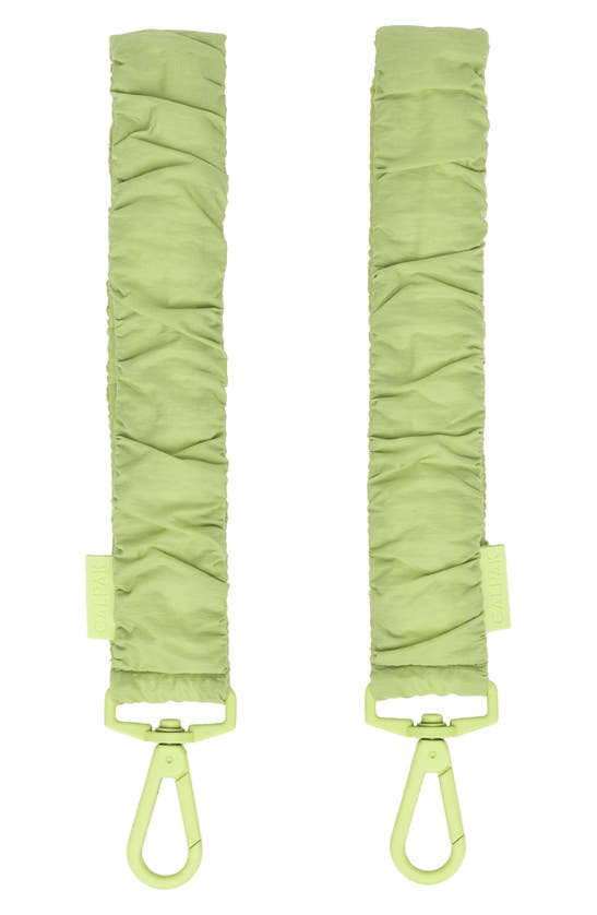 Shop Calpak Set Of 2 Stroller Straps In Lime