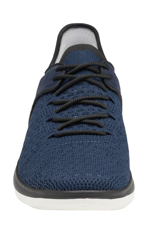 Shop Johnston & Murphy Activate Sneaker In Navy Knit/nylon