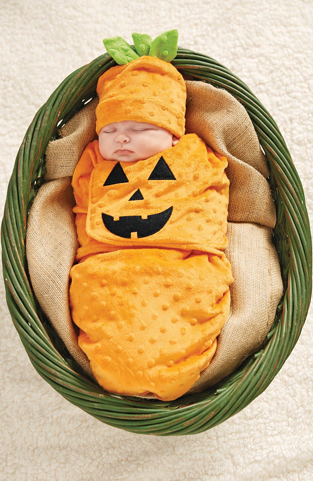 pumpkin baby swaddle