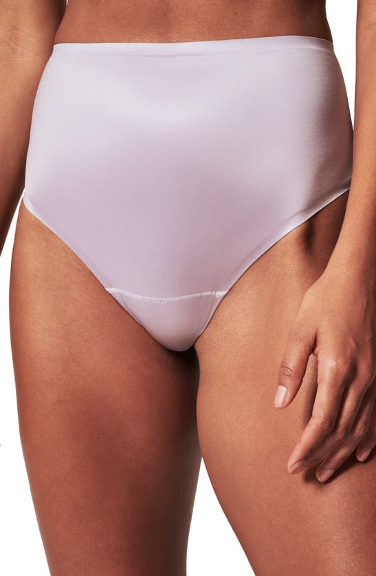Spanx Shaping Satin Thong In Light Orchid