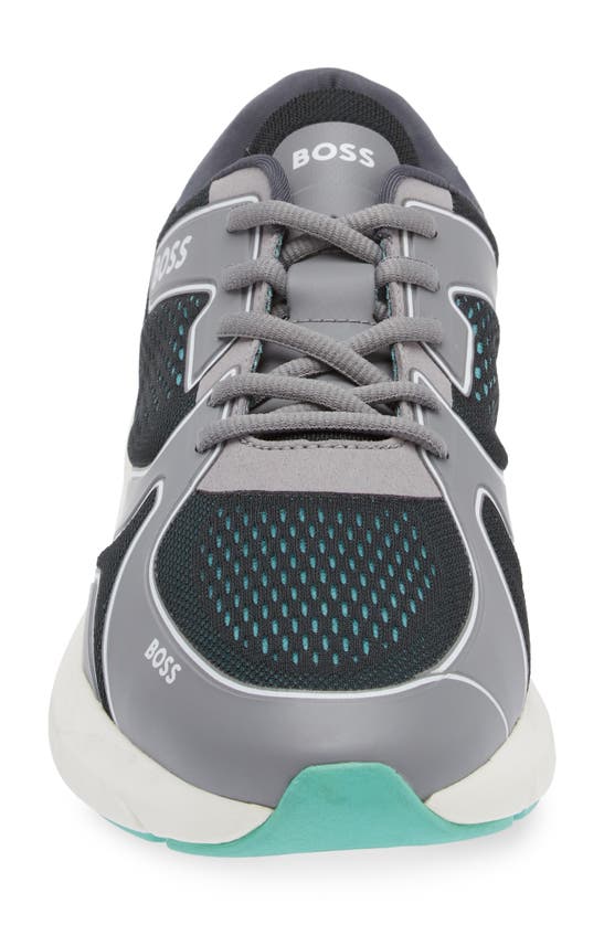 Shop Hugo Boss Boss Owen Runn Empr Sneaker In Open Green