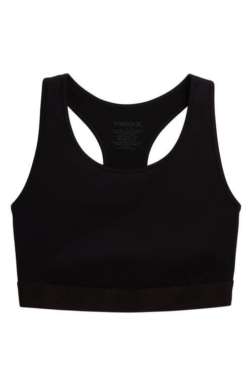 TomboyX Racerback Compression Top in Black 