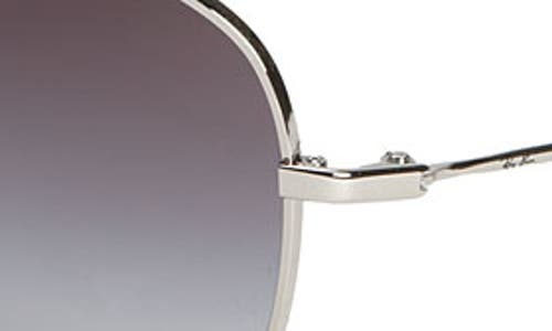 Ray Ban Ray-ban 63mm Aviator Sunglasses In Silver