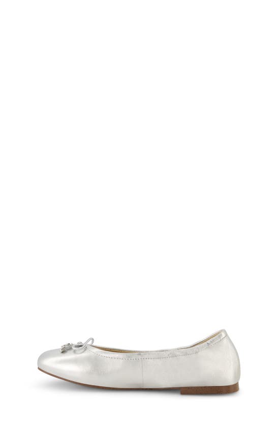 Shop Sam Edelman Kids' Felicia Ballet Flat In Silver