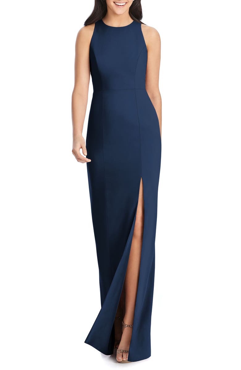 Dessy Collection Sleeveless Crepe Gown | Nordstrom