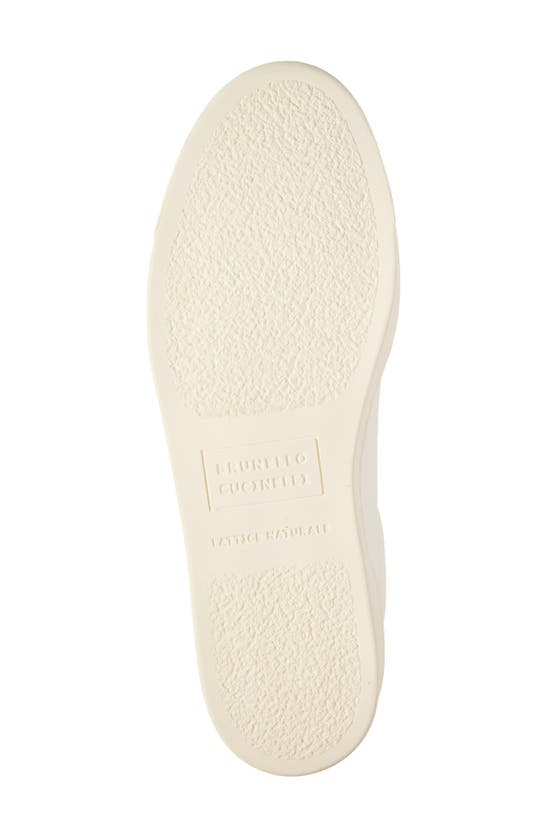 Shop Brunello Cucinelli Deerskin Leather Low Top Sneaker In Off White