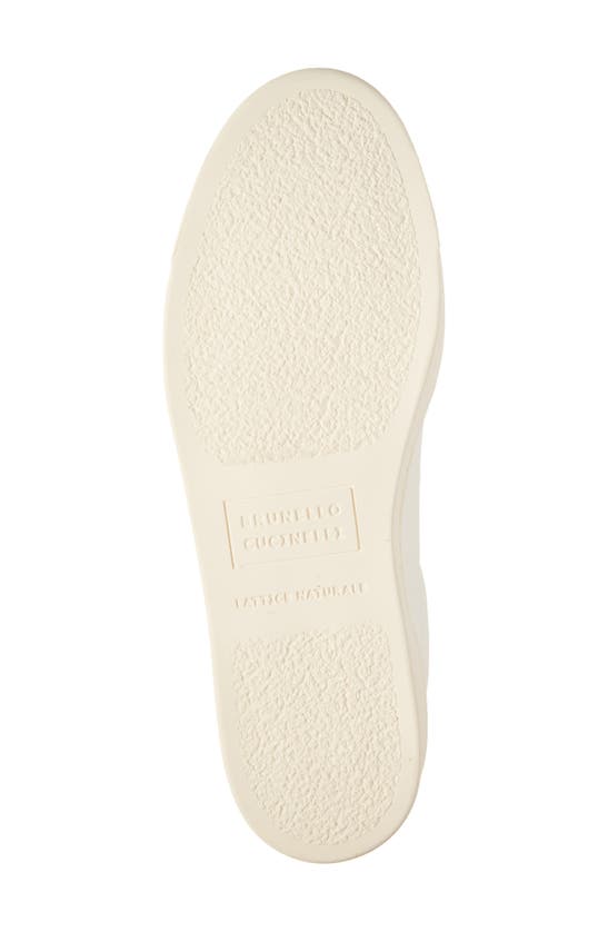 Brunello Cucinelli White Leather Sneakers In Off White